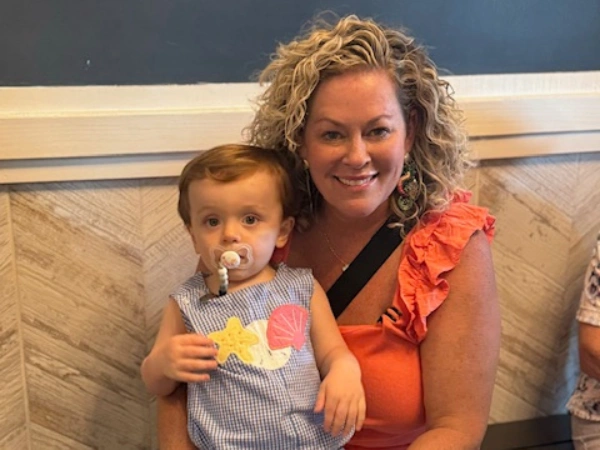 Molly Dunson and son.