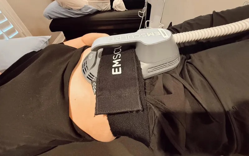 EmSculpt Neo treatment on a patient.