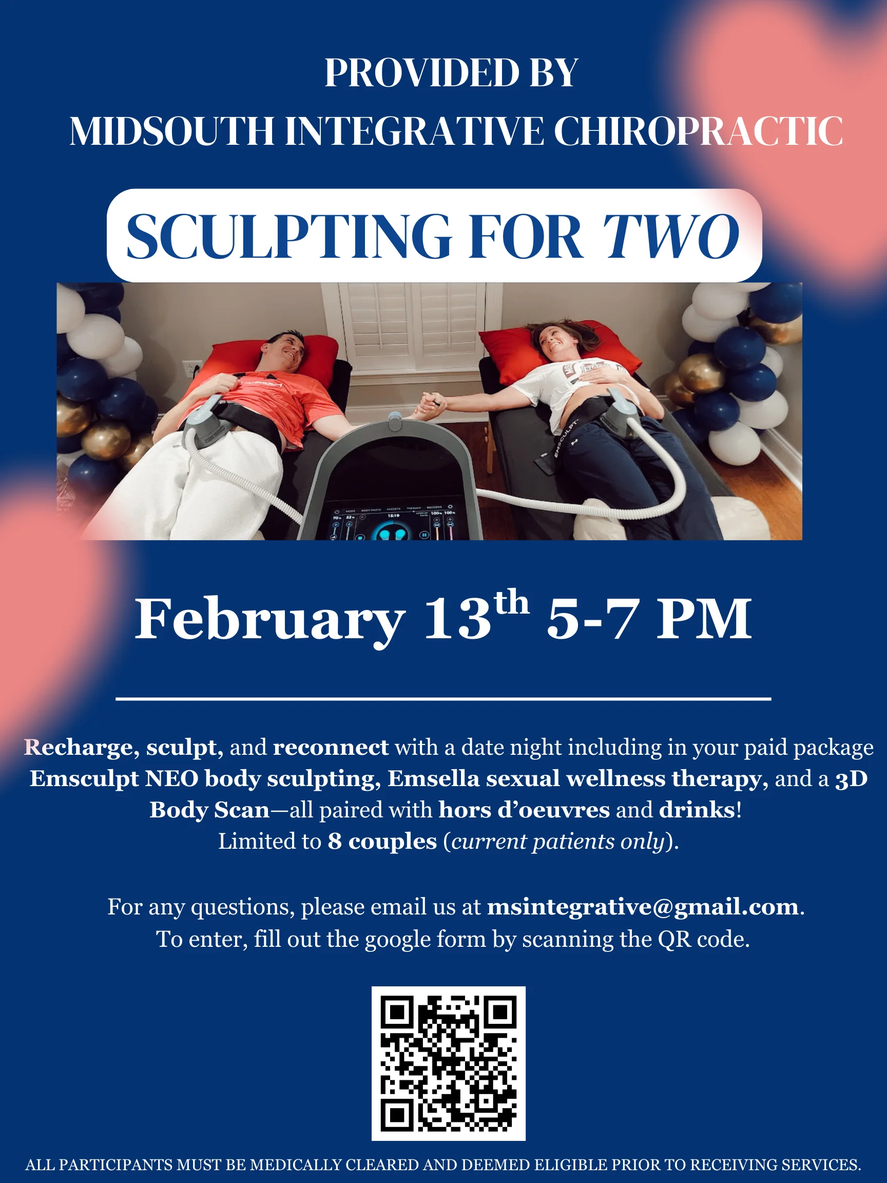 Couple's Valentine's Day event flyer.