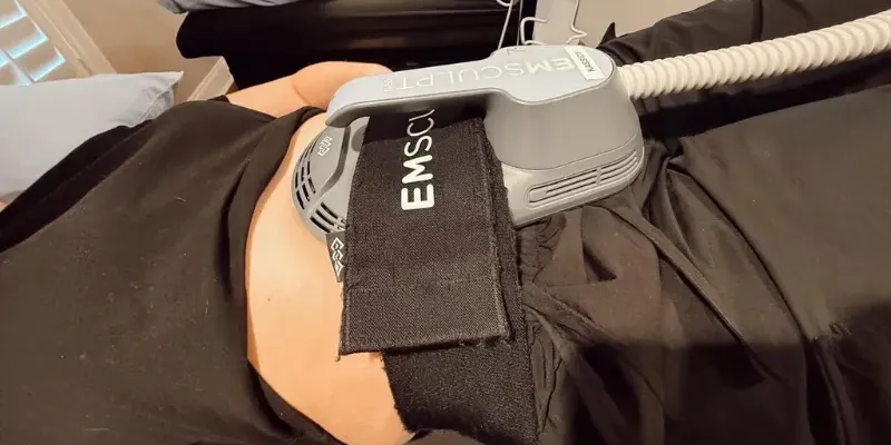 EmSculpt Neo treatment on a patient.